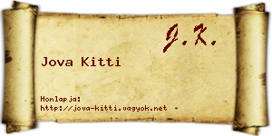 Jova Kitti névjegykártya